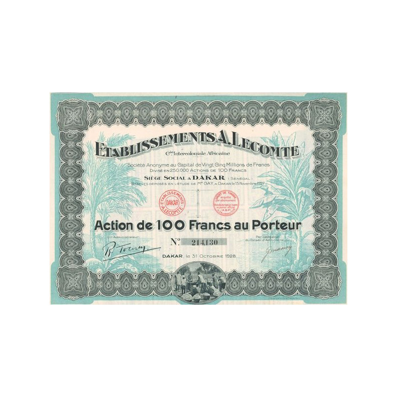 Ets A. Lecomte (Act 100 F)