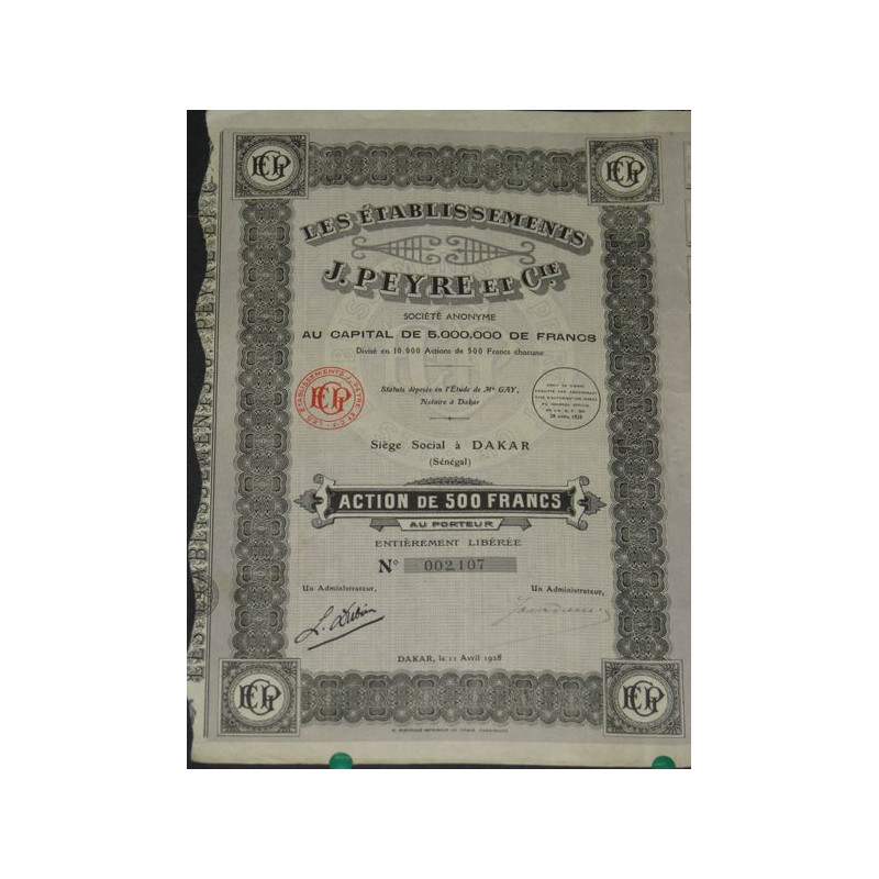 Les Ets J. Peyre et Cie