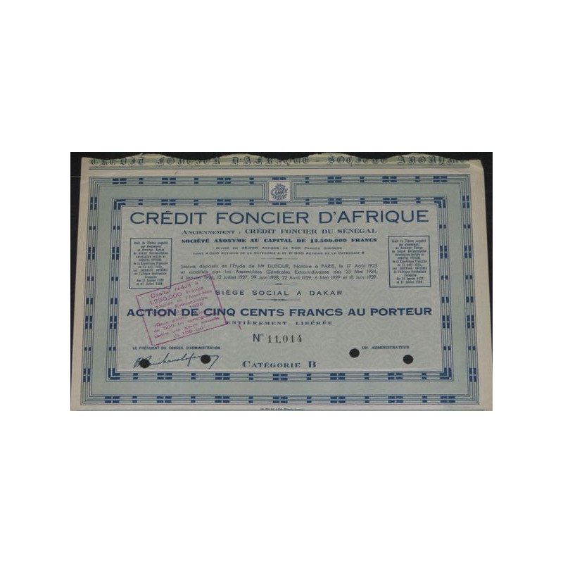 Crédit Foncier d'Afrique (Ac)