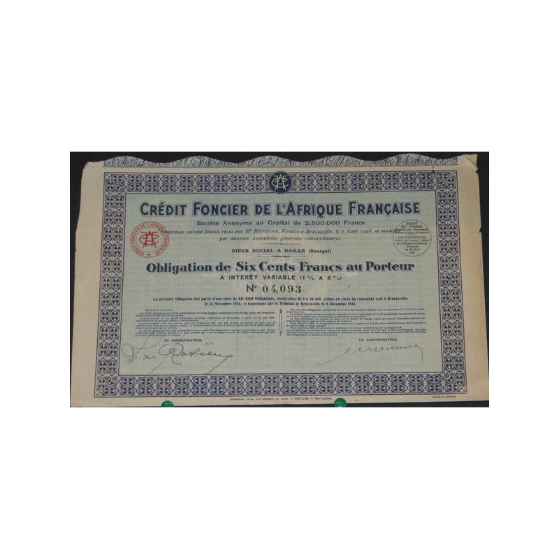 Crédit Foncier de l'Afrique Française