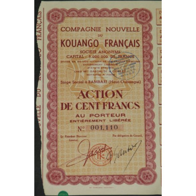 Cie Nouvelle du Kouango Français (Act rouge)