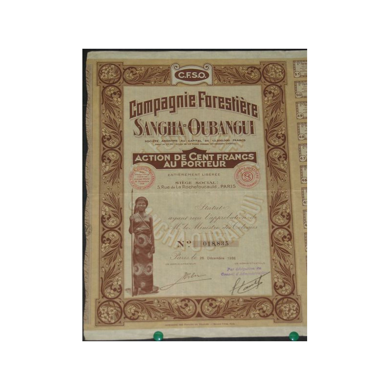 Cie Forestière Sangha-Oubangui (marron)