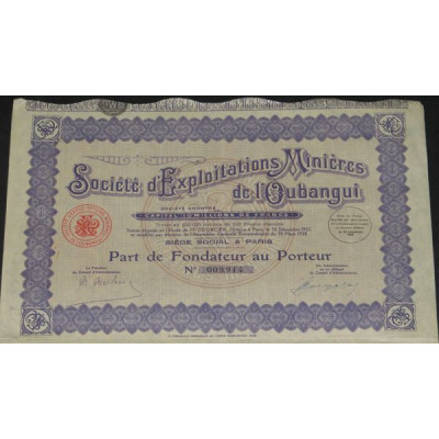 Sté d'exploitations Minières de l'Oubangui