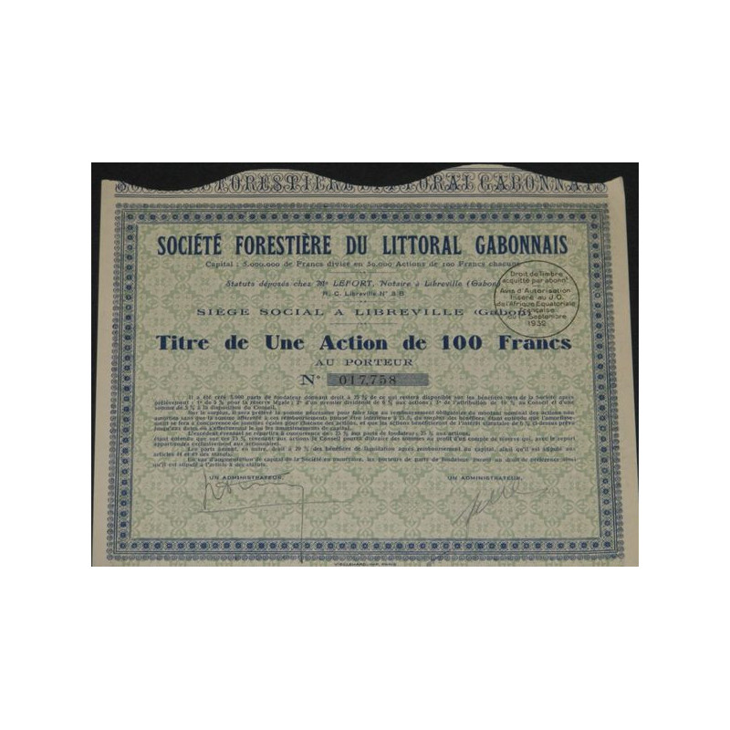 Sté Forestière du Littoral Gabonnais