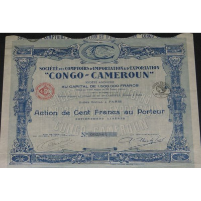 Sté des Comptoirs d'Importation et d'Exportation "Congo-Cameroun"
