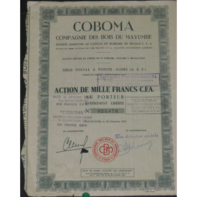 COBOMA Cie des Bois du Mayumbe