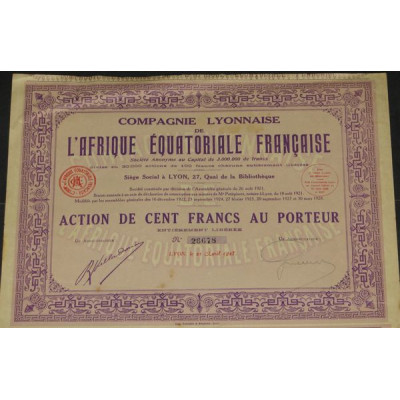 Cie Lyonnaise de l'Afrique Equatoriale Française