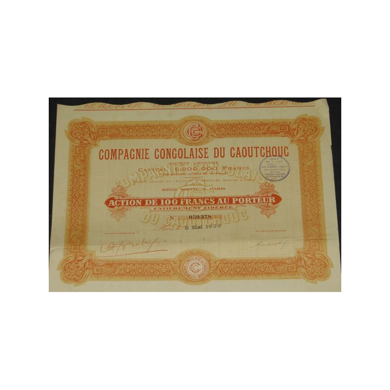 Cie Congolaise du Caoutchouc (Ac)