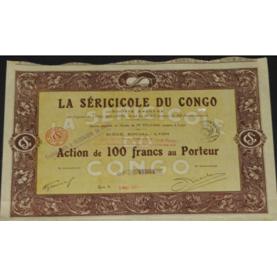 La Séricicole du Congo (Act 100 F)