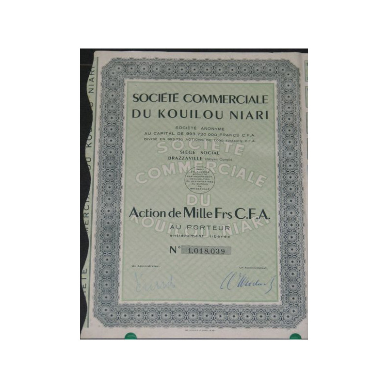 Sté Commerciale du Kouilou Niari