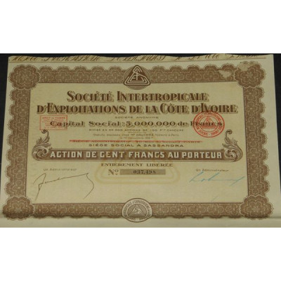Sté Intertropicale d'Exploitations de la Côte d'Ivoire