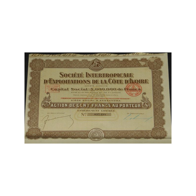 Sté Intertropicale d'Exploitations de la Côte d'Ivoire