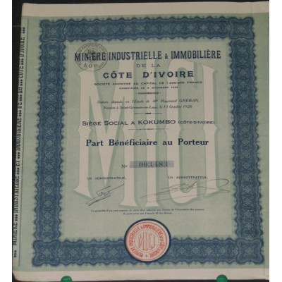 Minière Industrielle & Immobilière de la Côte d'Ivoire