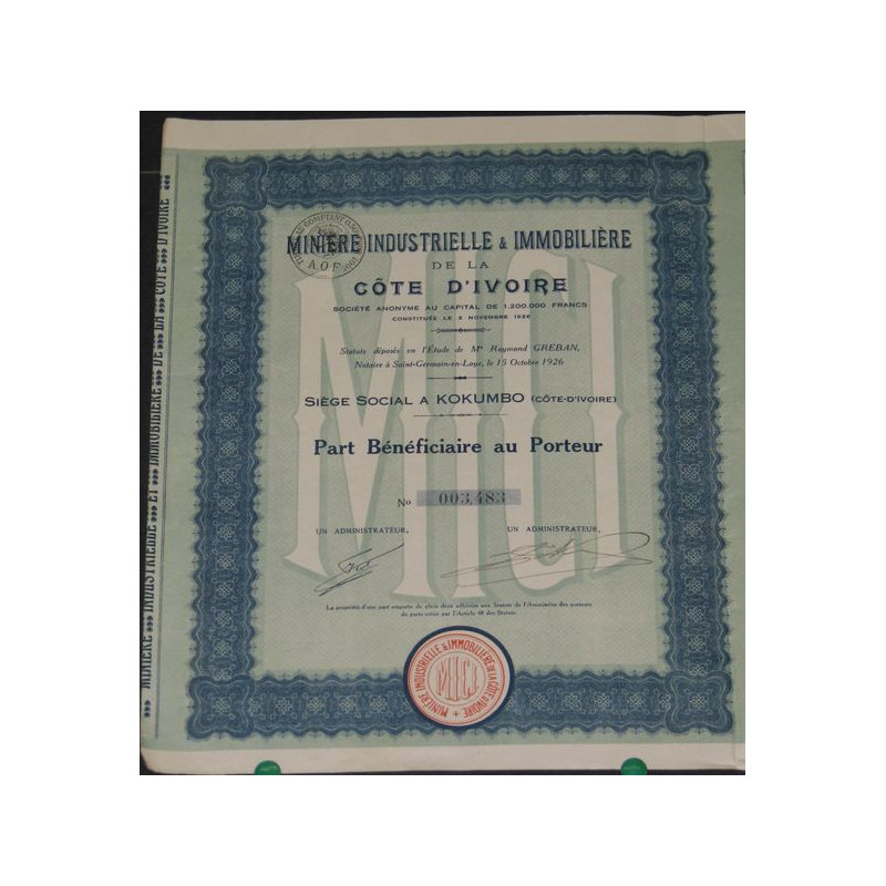 Minière Industrielle & Immobilière de la Côte d'Ivoire