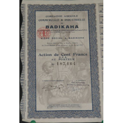 Cie Agricole Commerciale & Industrielle de Badikaha (Ac)