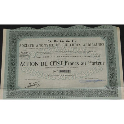 S.A.C.A.F. S.A. de Cultures Africaines