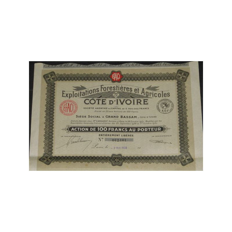Exploitations Forestières et Agricoles de la Côte d'Ivoire