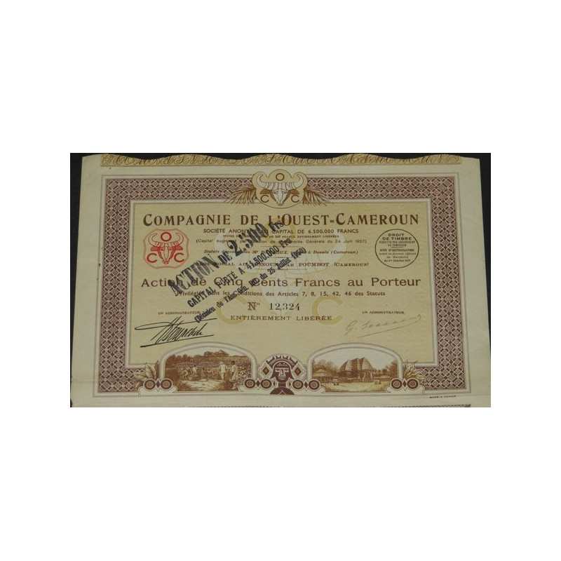 Cie de l'Ouest Cameroun (Act 500 F)