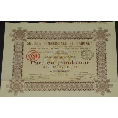Sté Commerciale du Dahomey