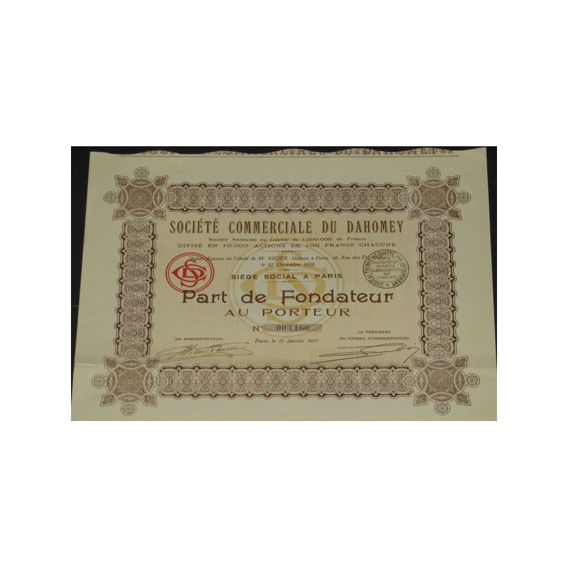 Sté Commerciale du Dahomey