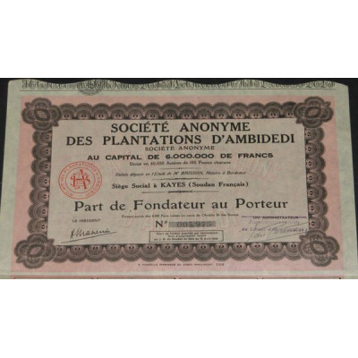 S.A. des Plantations d'Ambidedi