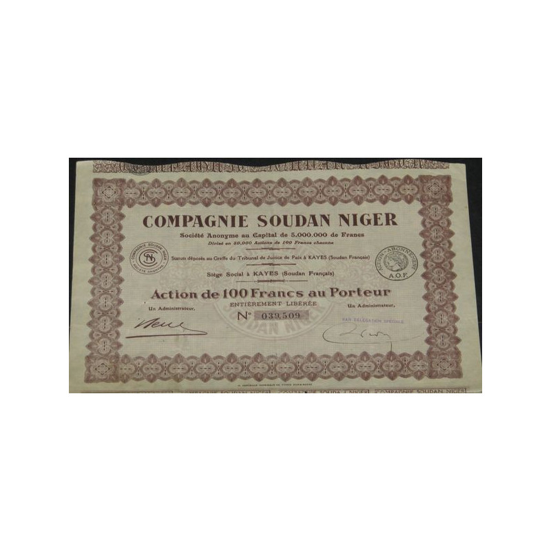 Cie Soudan Niger