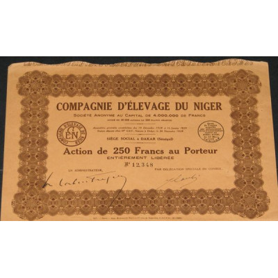 Cie d'Elevage du Niger