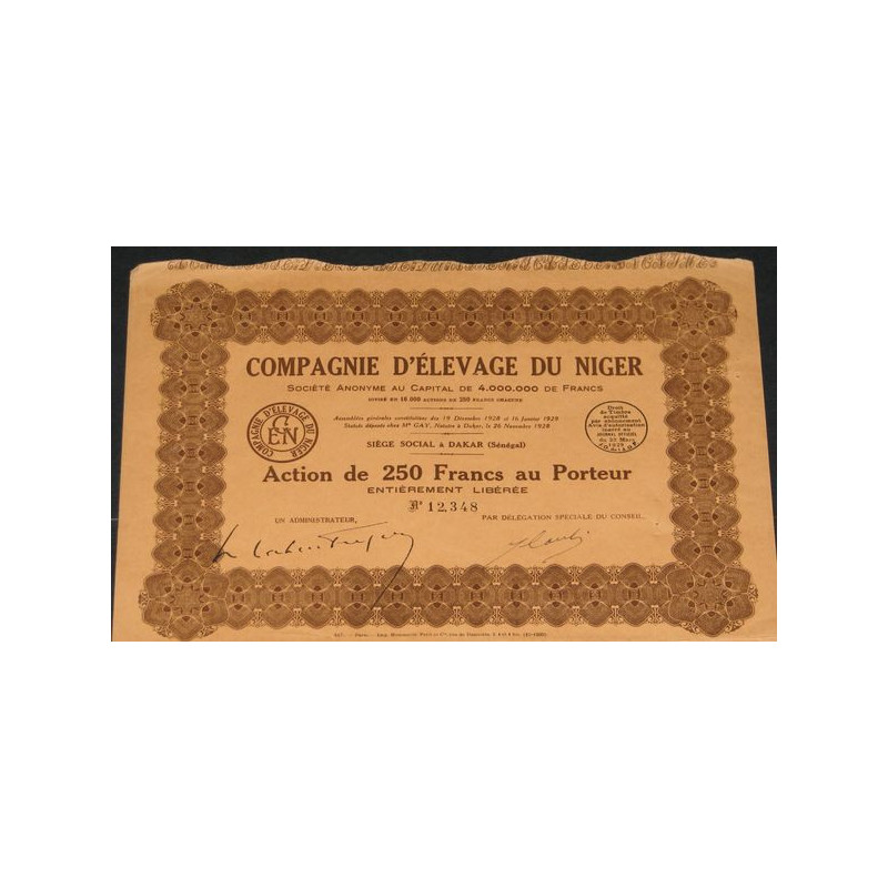 Cie d'Elevage du Niger