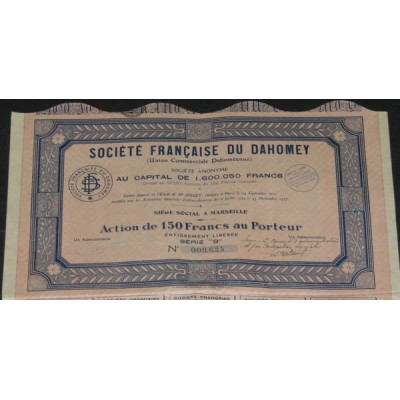 Sté Française du Dahomey (Union Commerciale Dahoméenne) (Act 150)