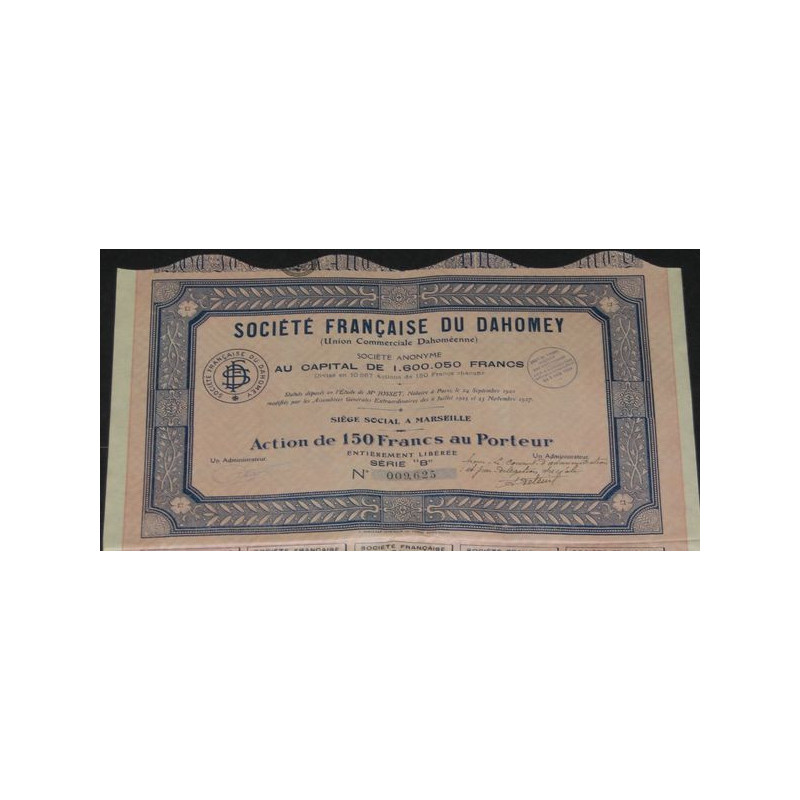 Sté Française du Dahomey (Union Commerciale Dahoméenne) (Act 150)
