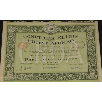 Comptoirs réunis de l'Ouest Africain (PB)