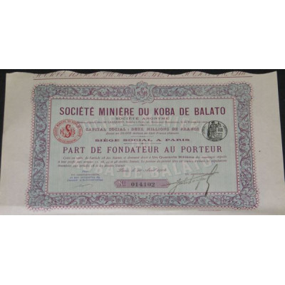 Sté Minière du Koba de Balato