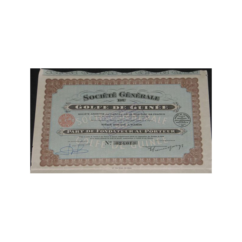 Sté Générale du Golfe de Guinée
