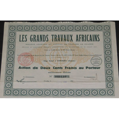 Les Grands Travaux Africains