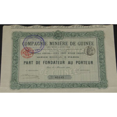 Cie Minière de Guinée (PF)