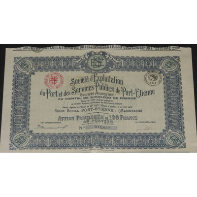 Sté d'Exploitation du Port et des Services Publics de Port-Etienne