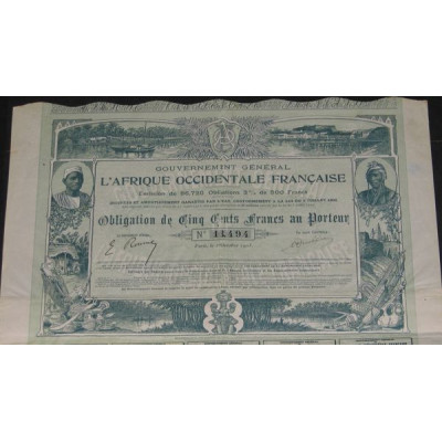 Gvt Général de l'Afrique Occidentale Française (Obl)