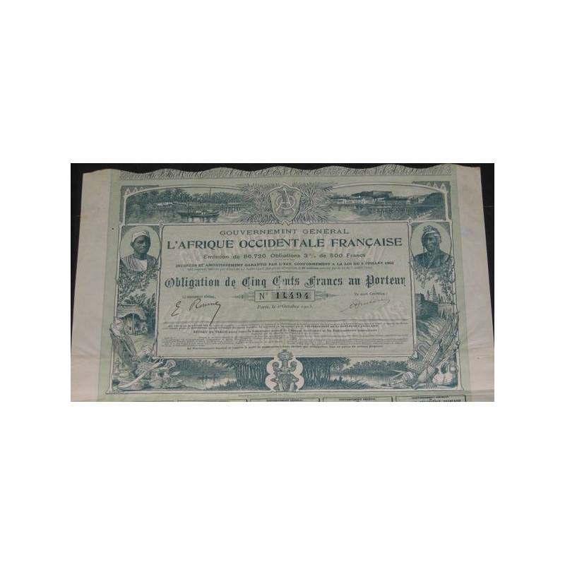 Gvt Général de l'Afrique Occidentale Française (Obl)