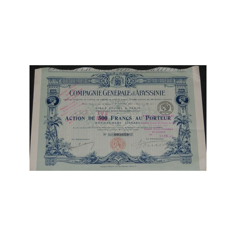 Cie Générale d'Abyssinie