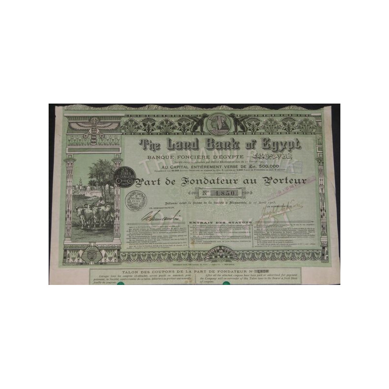 The Land Bank of Egypt - Banque Foncière d'Egypte (PF)