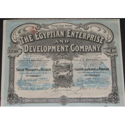 The Egyptian Enterprise and Development Cy (Certif Act)