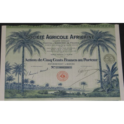 Sté Agricole Africaine