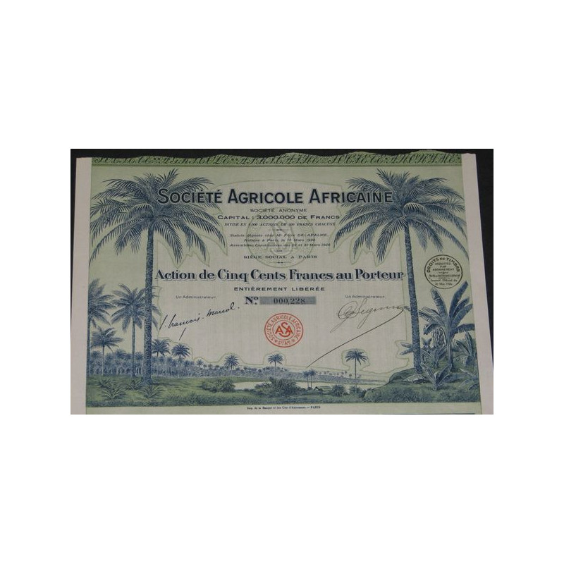 Sté Agricole Africaine