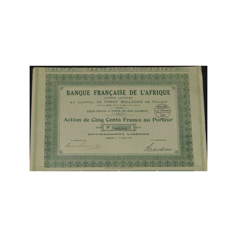Banque Française de l'Afrique