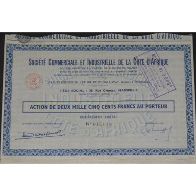 Sté Commerciale et Industrielle de la Cote d'Afrique