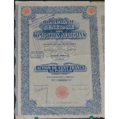 Cie Générale des Comptoirs Africains