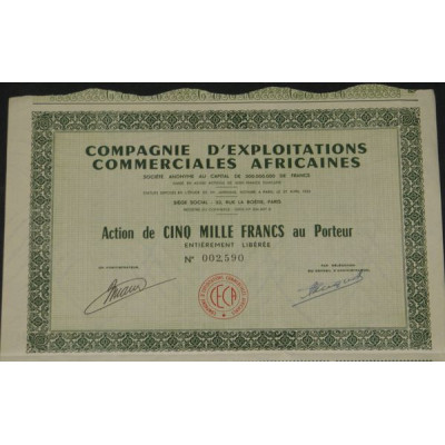Cie d'Exploitations Commerciales Africaines