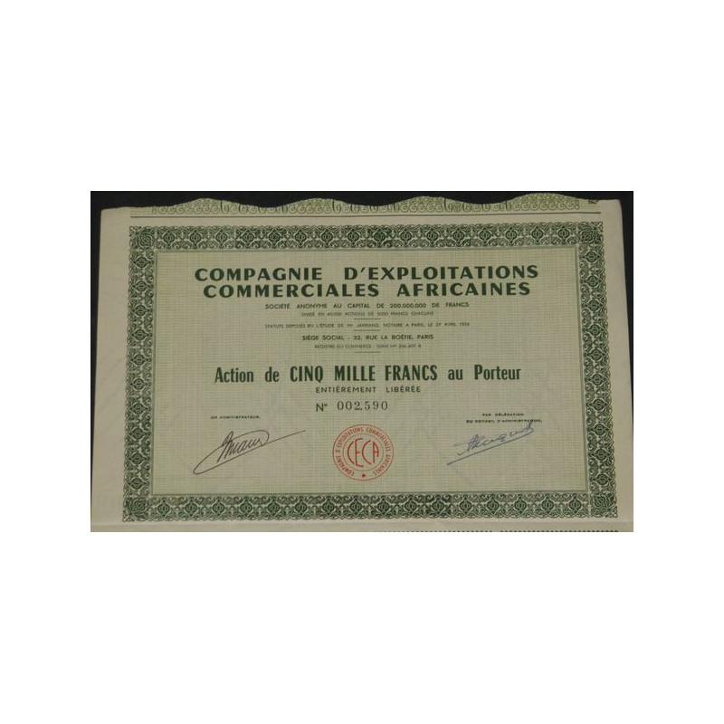 Cie d'Exploitations Commerciales Africaines