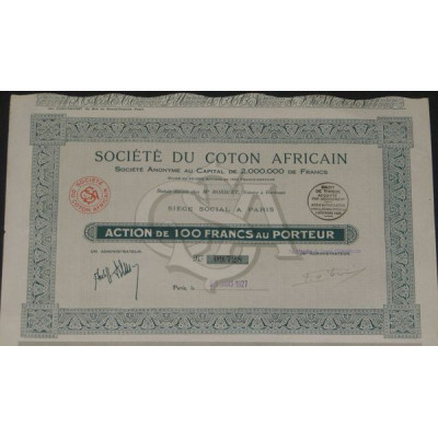 Sté du Coton Africain