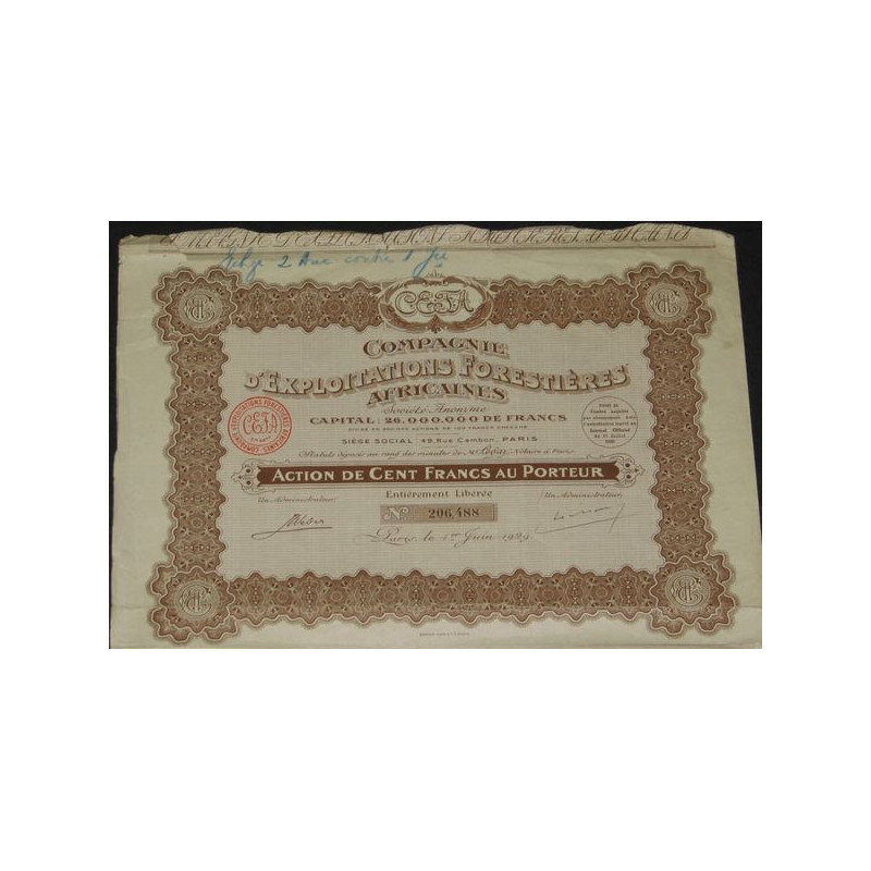 Cie d'Exploitations Forestières Africaines
